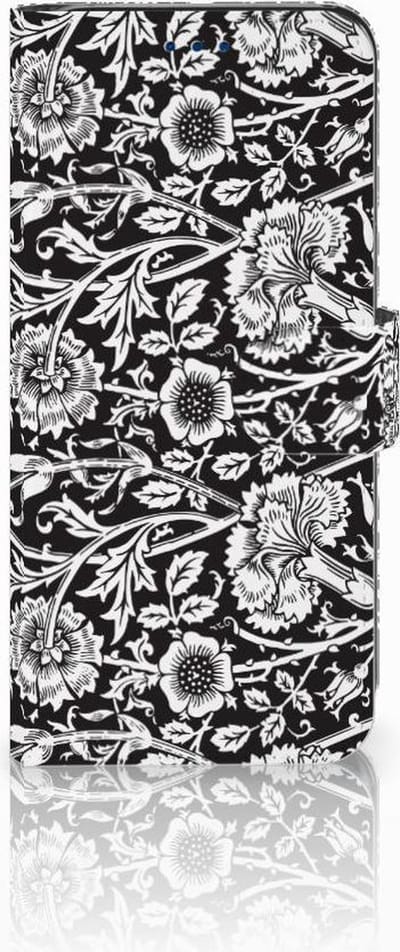 Samsung Galaxy S8 Hoesje Black Flowers