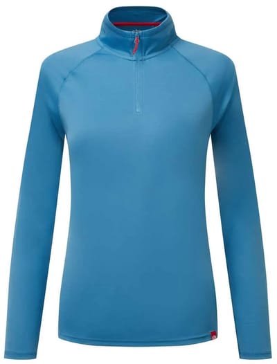 Gill Uv-shirt Met Lange Mouwen En Rits Blauw 44 Vrouw