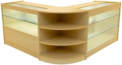 Calliope led-toonbankset - esdoorn - 120x60 + 60x60 cm - led + slot