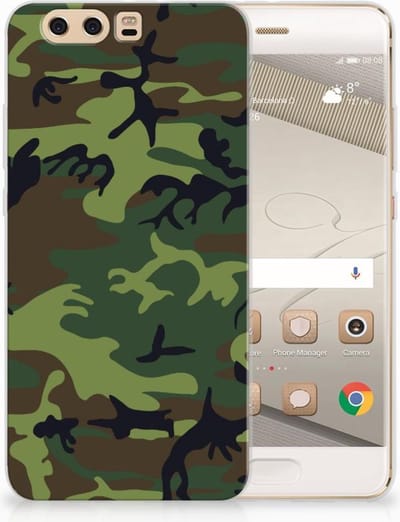 TPU Hoesje voor Huawei P10 Plus TPU bumper Army Dark