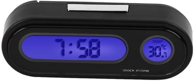 Auto Klok & Thermometer met Voltmeter - LED Digitaal Display voor Voertuigen