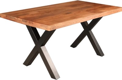 Eettafel Rechthoekig - Eetkamertafel Hout - Gezellig Dineren - Duurzaam Mangohout - 160 x 90 cm - Bruin