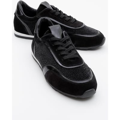 Bonia Strass Suède Leren Sneakers Dames