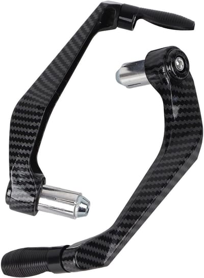 Motorfiets Rembeschermer - Stuur Protector - Veilig Remmen - CNC Aluminiumlegering - 22mm Stuurdiameter - Zwart
