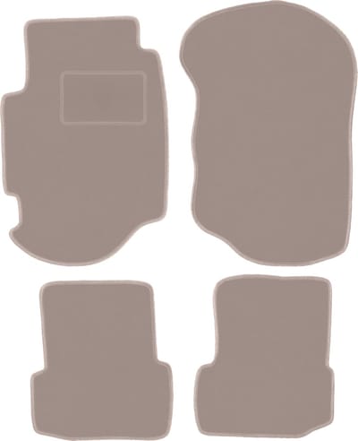Beige veloursmatten voor: Ford Escort MK7 hatchback, stationwagen (1995-2002)
