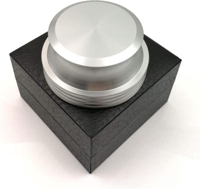 Draaitafel Gewicht Stabilisator voor LP Vinyl Platen - Zilveren Aluminium Klem