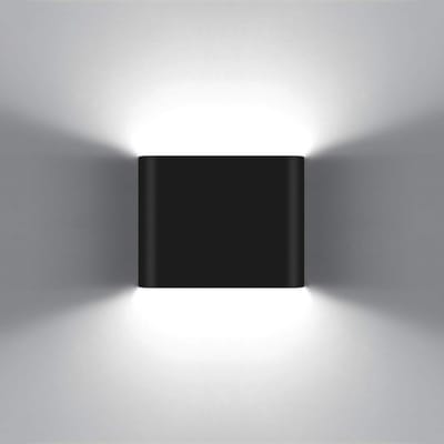 Moderne Waterdichte LED Wandlamp Zwart Zoekopdracht Binnen en Buiten 6W