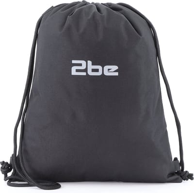 2be Sport Gymtas met trekkoord - Zwart - Zwart