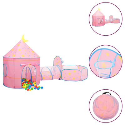 vidaXL Kindertent Set - Roze, 301 x 120 x 128 cm