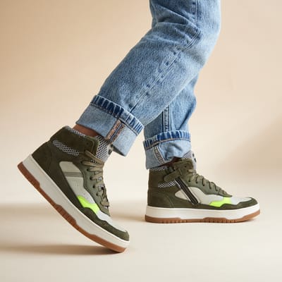 Muyters Sneakers groen Leer - Maat 34 - Kinderschoenen