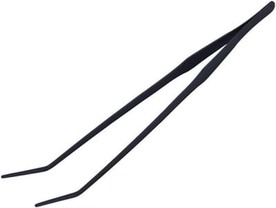 Lange Gebogen Pincet voor Aquarium en Aquascaping - 38cm Roestvrij Staal