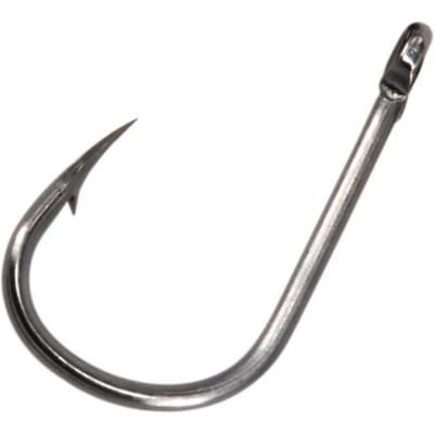 100 STUKS Vis Haken Roestvrij Staal Scherpe Gehaakte Vis Cirkel Haak Set Visgerei gray