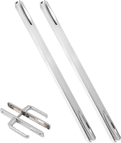 Set van 2 vierkante bevestigingspinnen 8mm x 160mm voor deurhandgrepen - Duurzame ijzeren drukknop, perfect voor het repareren en bevestigen van deuraccessoires en handgrepen