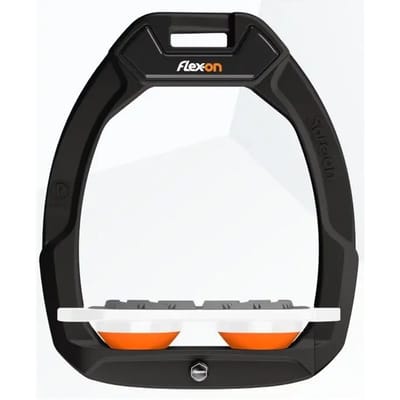 Zwarte/Witte/Oranje Plat Grip Veiligheidsbeugels Flex-On Safe-On