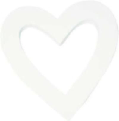 Symbool hart open 20,5 cm
