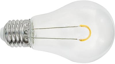 Led filament peer - spatwaterdicht (IP44) - 0,8W - 40 lumen - E27