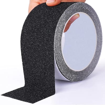 Antislip rubber trap strip - 5 cm * 10m - Antislip Tape - Zelfklevende tape - Antislip Stickers - Antislipstrips - Antislipstickers voor trappen - Ttraction grip tape- Voor Binnen en Buiten - voor Werkplekveiligheid - Zwart