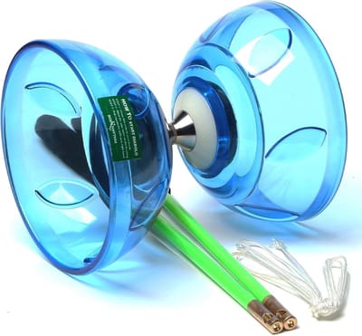 Diabolo Yoyo Set - Circus Speelgoed - Fitness en Tricks - Vijf Lagers Systeem - 34 cm - Blauw