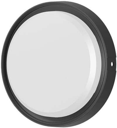 LED Buiten Wandlamp met Bewegingssensor - Brinton LED Bulkhead - 18W 2020lm - IP65 Waterdicht - Aanpasbare Lichtkleur 3000K-4000K-6500K - Rond - Zwart