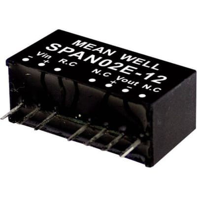 MEAN WELL SPAN02E-03 DC/DC-convertermodule 500 mA 2 W Aantal uitgangen: 1 x Inhoud 1 stuk(s)