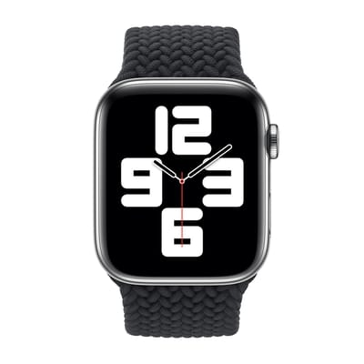 Apple Gevlochten solobandje voor de Apple Watch | 38/40/41/42 mm - Maat 9 - Charcoal