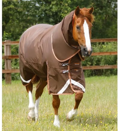 Outdoor paardendeken met halsbedekking Premier Equine Titan 300 g