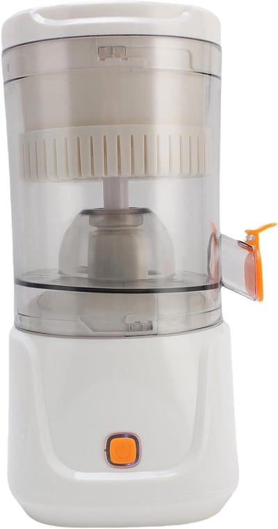 Elektrische Citruspers - Draagbare Sapcentrifuge - Snel Sap Maken - Oplaadbaar USB - 45W Vermogen - Wit