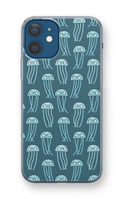 Case Company® - Hoesje geschikt voor iPhone 12 mini hoesje - Kwallie - Soft Cover Telefoonhoesje - Bescherming aan alle Kanten en Schermrand