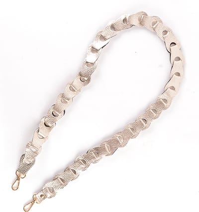 Giuliano schouderband gevlochten breed - Goud - Made in Italy
