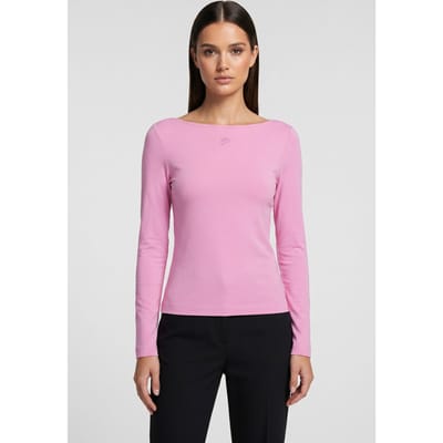 Karl Lagerfeld Modal Longsleeve Opera Mauve Taglia: S | Maglie a manica lunga Outlet | Donna | Viola