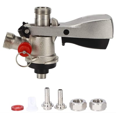 Dailygoods- Biervat Koppeler Messing/304 Roestvrij Staal - Drukontlastingsklep - G5/8 Inlaatconnector - Thuis Biersysteem - 653g Gewicht - 100% Nieuw - Bierkoppeling