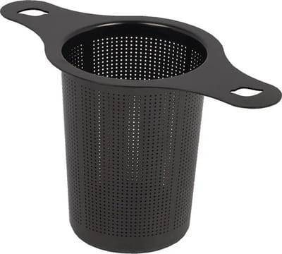 Theefilter RVS Zwart met 2 grepen