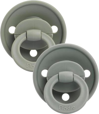 Elodie Binky Bundle fopspenen - Fopspeen - 3mnd+ - Duopack fopspenen - Silicone fopspenen - Hazy Jade