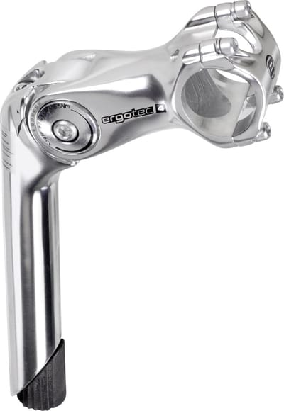 Ergotec Octopus 2 25.4 Mm 180 Mm Fiets Stuurpen Zilver 90 mm / 0º/+60º
