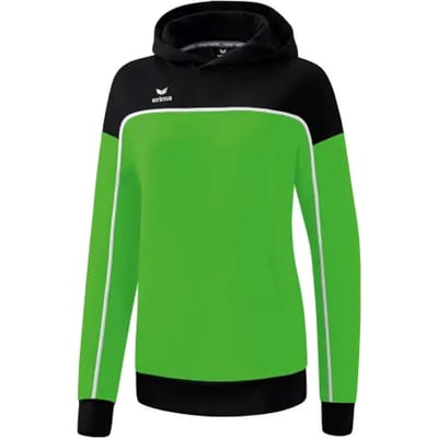 Erima Change Sweatshirt Met Capuchon Dames - Wit / Zwart / Green | Maat: 34