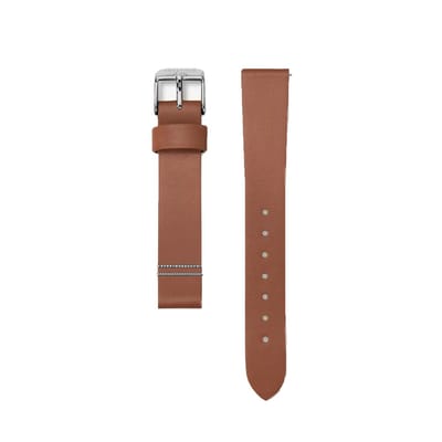 CO88 Collection 8CS-10013 Leren Horlogeband - 18mm Aanzet - Gesp - 20cm Totaal lengte - Bruin - Staal