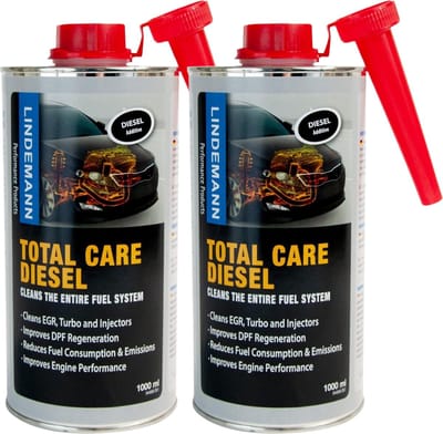 Lindemann Total Care Diesel 2 X 1000ml - Alles-in-één Diesel Reiniger - Diesel Cleaner - Motor Reiniger - Diesel Additief - Complete Reiniging Brandstofsysteem