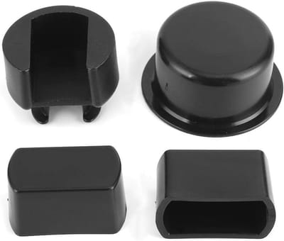 Dailygoods- Achterdeur Scharnier Kit - 4 Stuks - Scharnier Pivot Bus - Kunststof - Compatibel met F450 - OEM 38641 - Zwart - Scharnierkit