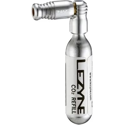 Lezyne Trigger Speed Drive Co2 16g - Co2 fietspomp - Inclusief Neopreen beschermhoes - Presta ventielen - Aluminium - Zilver