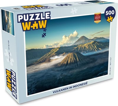 Puzzel Vulkanen in Indonesië - Legpuzzel - Puzzel 500 stukjes