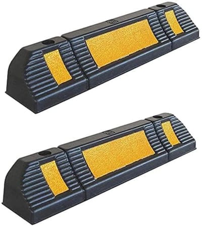 Parkeerhalte - Wielstop Voor parkeren, parkeren, woonwijk. - Afmeting: 60 x 12 x 10 cm - Inclusief schroeven - 2 eenheden