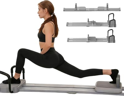 Opvouwbare Pilates Reformer - Thuis Gym Machine - Coretraining Krachttraining - 3-in-1 Multifunctioneel - 174 x 55 cm