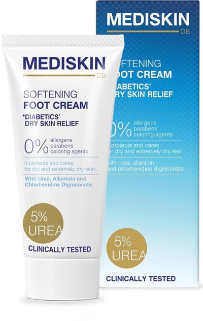 Mediskin Softening Foot Cream – Voetencrème voor Zeer Droge Voeten – Ureum Voetcrème – Voetverzorging tegen Huidirritaties, Roodheid en Jeuk – 75ml