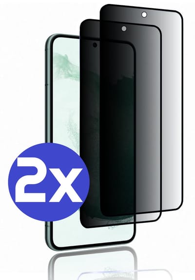 ArmorDrop Privacy Screenprotector Geschikt Voor Samsung S22 - Gehard Glas - 2 Stuks
