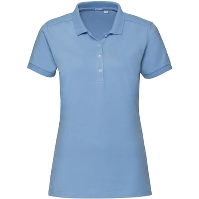 Damespolo Russell Athletic Fitted Stretch