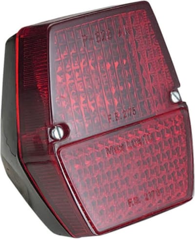 rood en zwart achterlicht voor bromfiets mbk 51 p-628 ar nieuw cyclo bromfiets