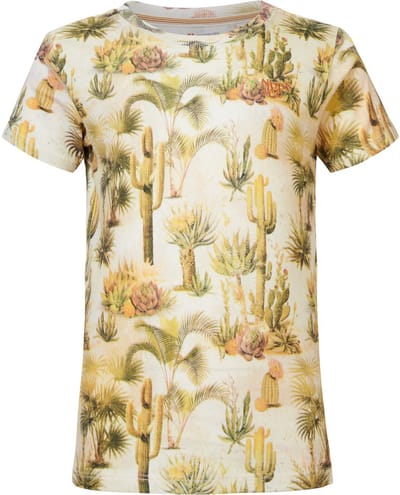 Noppies Boys Tee Decherd short sleeve all over print Jongens T-shirt - Whisper White - Maat 92