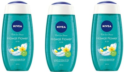 NIVEA Douchegel Hawaii Flower & Oil - 3 x 250 ml - Voordeelverpakking