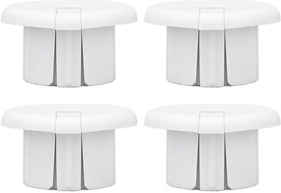 4 Stuks Kabel Wanddoorvoer voor Satellietkabels, Wanddoorvoeren voor Ethernetkabels en Kabelbescherming voor Dishy Router Installatie (WIT)