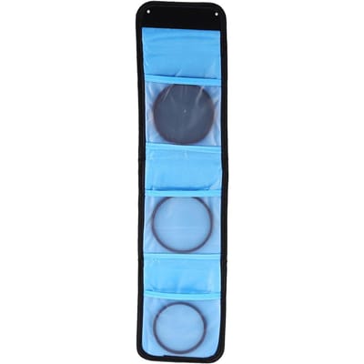 Tas met 3 vakken Camera Filter Portemonnee Lens Adapter Lensfilter Portemonnee Etui Ring Opbergtas Etui